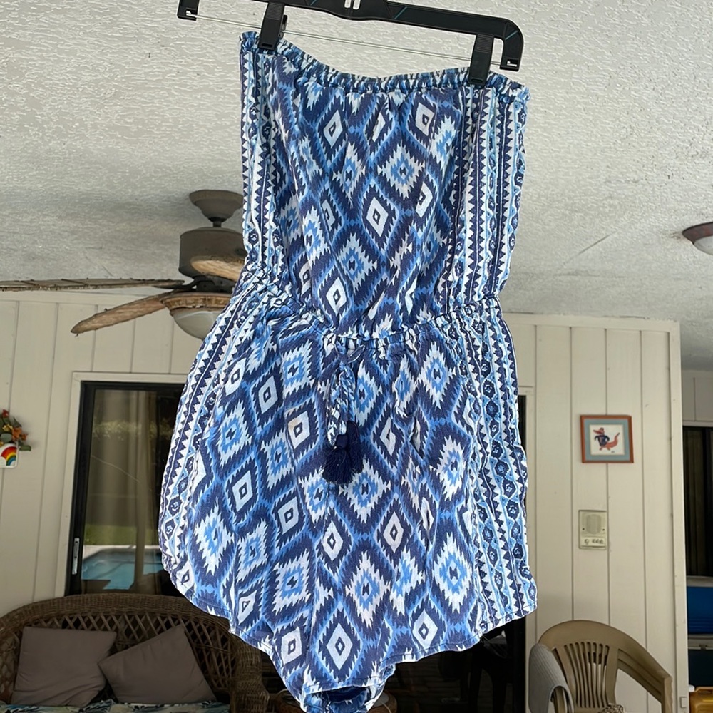 Cute blue diamond romper!💙